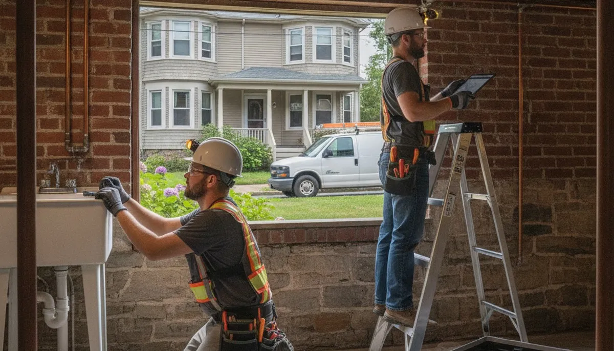 Professional plumber serving Newton, MA for pipe repair, leak detection, and drain services