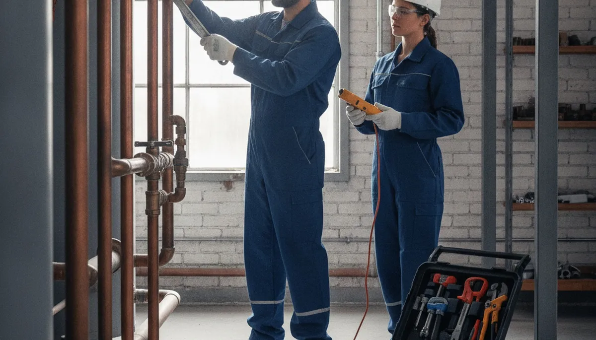 Newton, MA plumber repairing a home pipe for fast plumbing repair service
