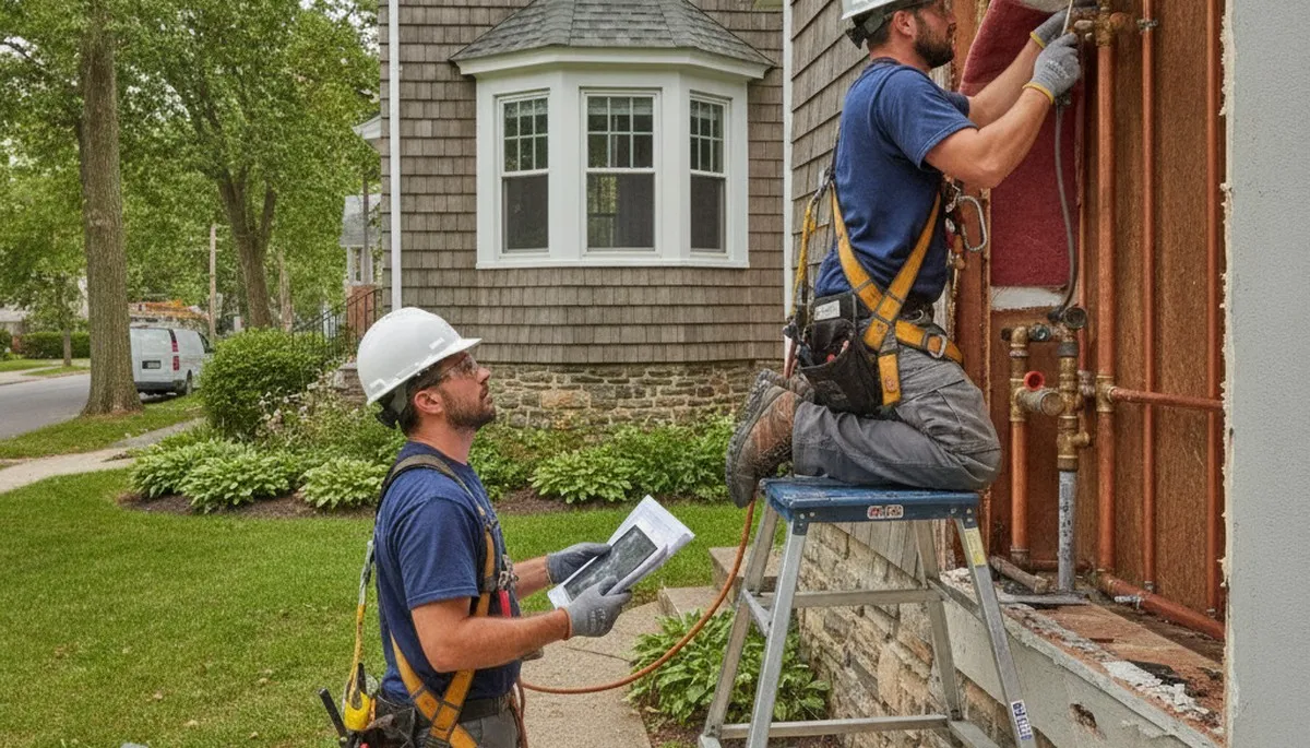 Newton, MA plumber repairing a sink leak for residential plumbing service