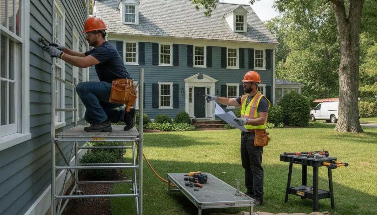 Plumber repairing a pipe in Newton, MA for fast plumbing repair service
