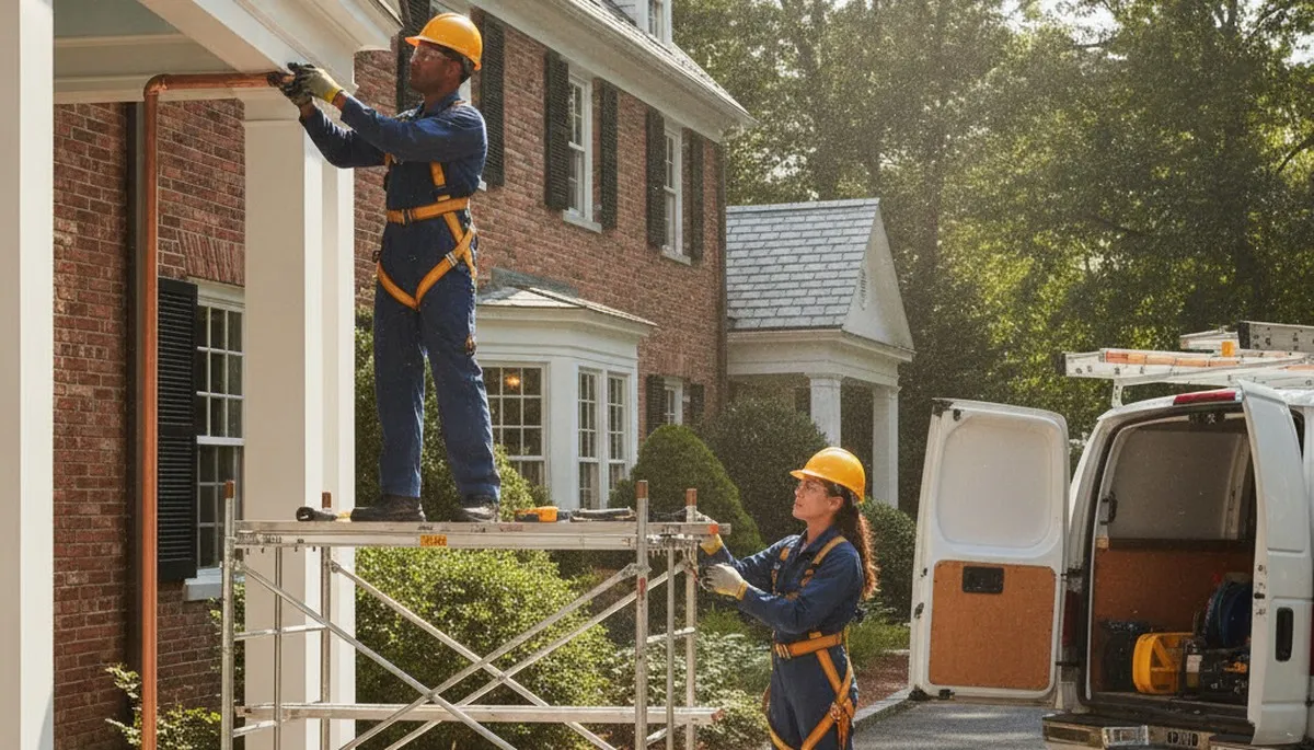 Plumber repairing a sink in Newton, MA for plumbing repair service