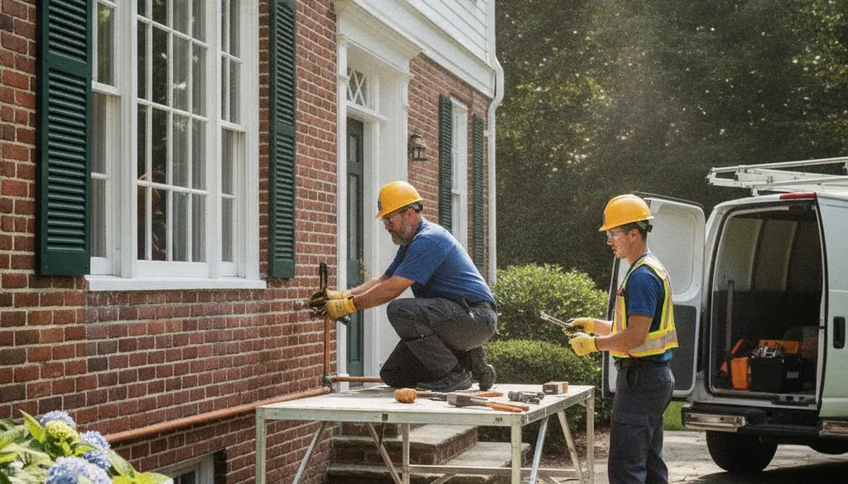 Professional plumber providing repair services in Newton, MA for plumbing issues and maintenance