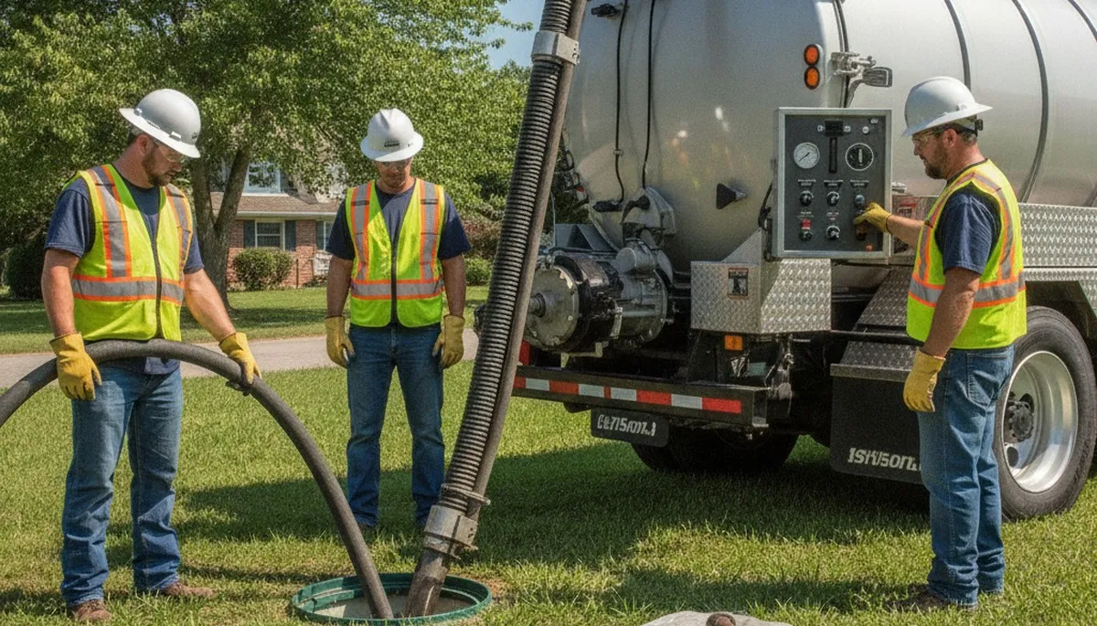 Newton, MA plumber providing septic pumping service for local homes